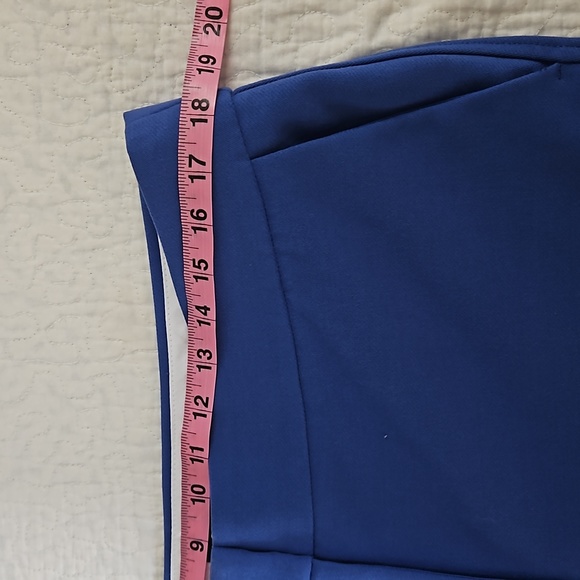 LOFT WOMENS  MARISA PANTS SIZE 12 BLUE COLOR PREOWNED CONDITION - Picture 15 of 17